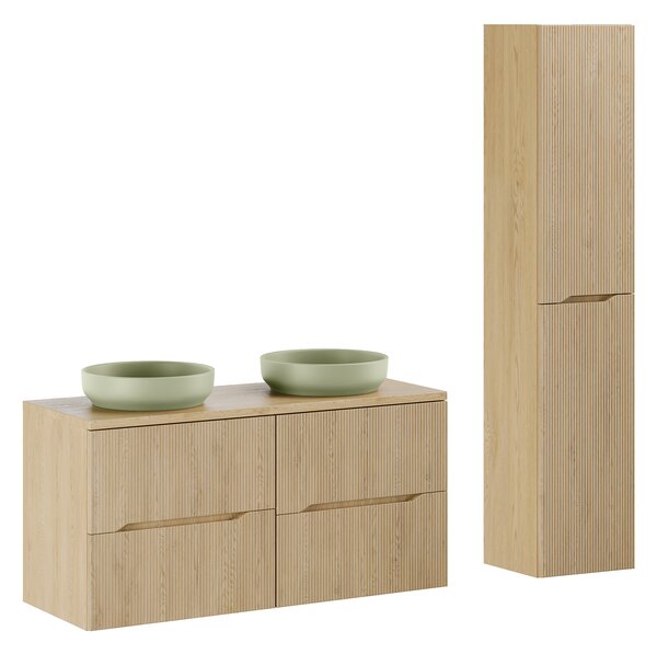 Comad Set koupelnového nábytku Nordic Cremona 120 dub cremona (6 kusů nábytku)