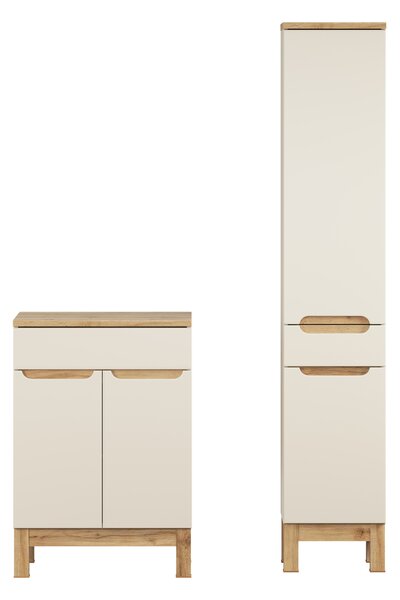 Comad Set koupelnového nábytku Bali Cashmere 60 kašmírová matná (3 kusy nábytku)