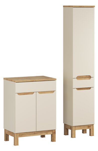 Comad Set koupelnového nábytku Bali Cashmere 60 kašmírová matná (3 kusy nábytku)