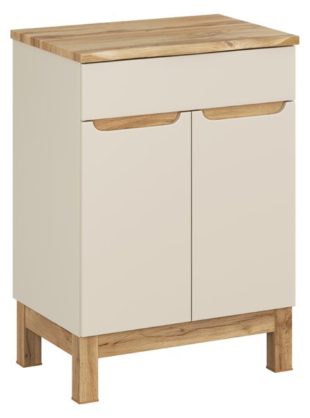 Comad Koupelnová skříňka pod deskové umyvadlo Bali Cashmere 60 kašmír mat/dub wotan