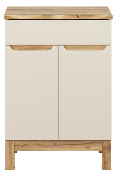 Comad Koupelnová skříňka pod deskové umyvadlo Bali Cashmere 60 kašmír mat/dub wotan