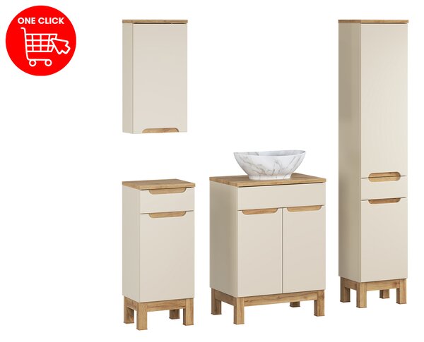 Comad Set koupelnového nábytku Bali Cashmere 60 kašmír mat (6 kusů nábytku)