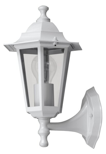 Rabalux 8203 VELENCE - Nástěnná lucerna venkovní IP43, bílá (Venkovní nástěnné svítidlo v bílé barvě)