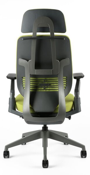 Office Pro Zdravotní židle KARME čalouněná s opěrkou hlavy Barva potahu: F03-modrá