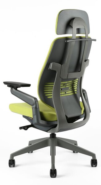 Office Pro Zdravotní židle KARME čalouněná s opěrkou hlavy Barva potahu: F03-modrá