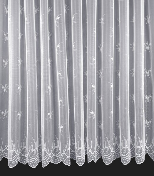 Hotová ﻿žakárová záclona s řasící páskou 250x350 Ervi 6536