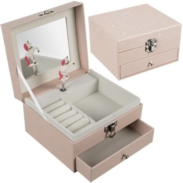Kruzzel Šperkovnice hrací skříňka s jednorožcem růžová