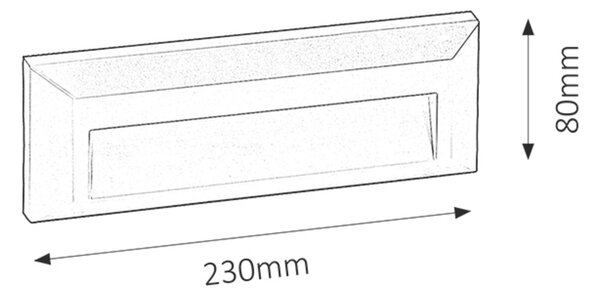 Rabalux 8011 Pueblo LED venkovní svítidlo | Přírodní bílá | 16W | Šedá - r-8011
