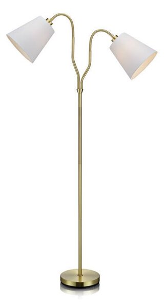 Markslojd 105274 MODENA - Dvouramenná stojací lampa (Stojací lampa s dvouma hlavama na husím krku)