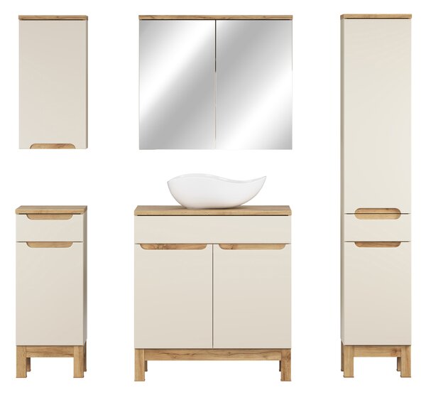 Comad Set koupelnového nábytku Bali Cashmere 80 kašmír mat (7 kusů nábytku)