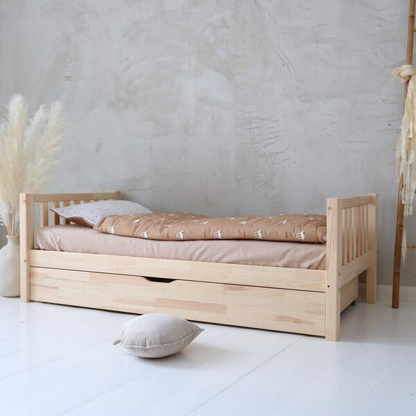 Dětská postel Leontýna Velikost spací plochy: 160x80, Barva: přírodní dřevo