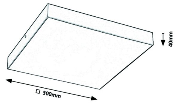 Rabalux 7900 Tartu LED Stropní venkovní světlo | Variabilní | Bílá | Černá | 24W - r-7900