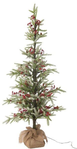 Umělý vánoční strom s LED světlem J-line Siwa 150 cm