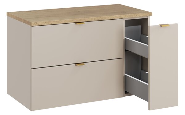 Comad Set koupelnového nábytku Dalia Cashmere 80 kašmír/dub cremona (3 kusy nábytku)