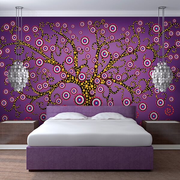 Fototapeta - Abstrakce: strom (fialový) 200x154 + zdarma lepidlo