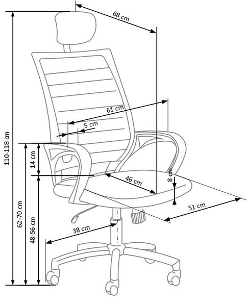 Halmar Kancelářská židle SOCKET bílá/černá