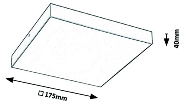 Rabalux 7895 Tartu LED Stropní venkovní světlo | Variabilní | Bílá | 18W - r-7895