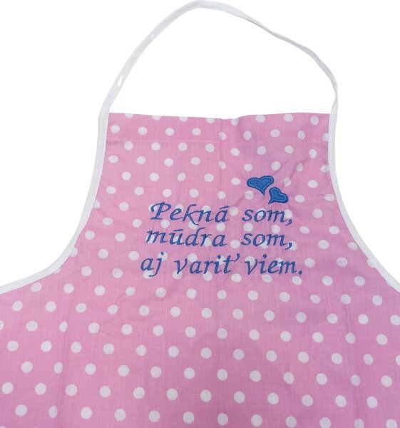 Kuchyňská zástěra bavlněná růžová TiaHome