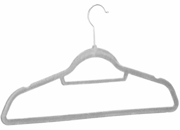 Velurová ramínka 45 cm, šedá, 20ks SPRINGOS HG0063