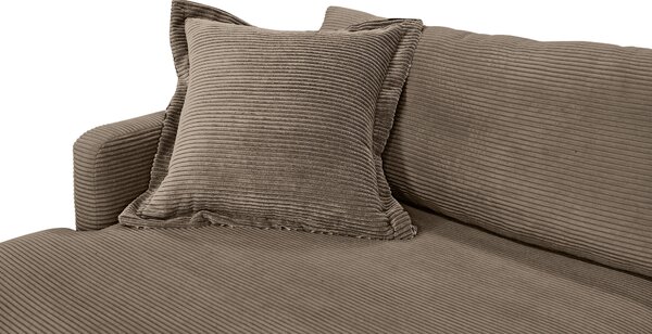 ROHOVÁ SEDAČKA, textil, hnědá P & B - Sedací soupravy, Online Only