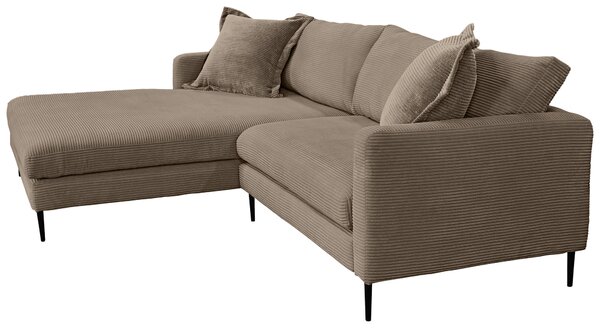 ROHOVÁ SEDAČKA, textil, hnědá P & B - Sedací soupravy, Online Only