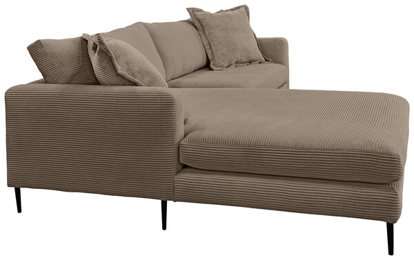 ROHOVÁ SEDAČKA, textil, hnědá P & B - Sedací soupravy, Online Only