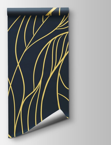 Fototapeta Žluto-černý design, Abstraktní fototapety, Populární fototapety - Tapeko.co.cz