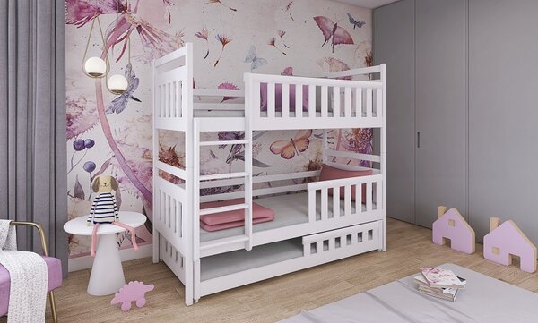 Patrová postel Olivia - bílá Velikost spací plochy: 160x80