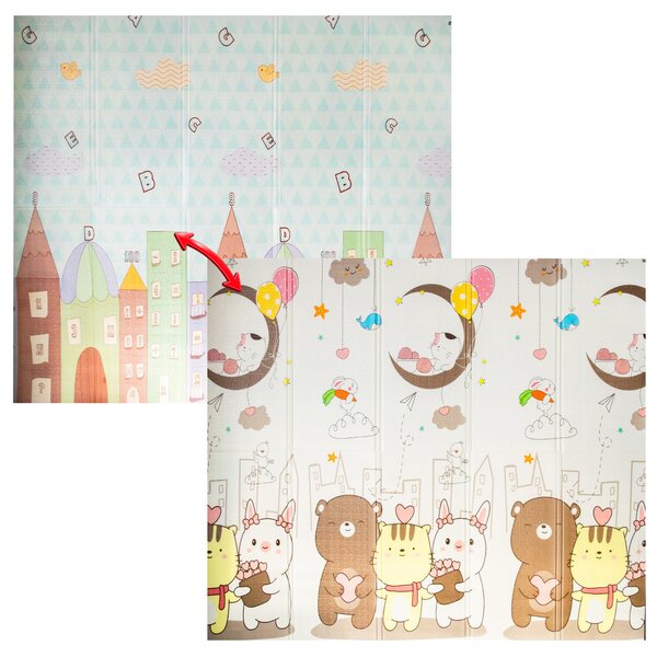 Aga4Kids Dětská skládací pěnová podložka 200x180 cm DS3018