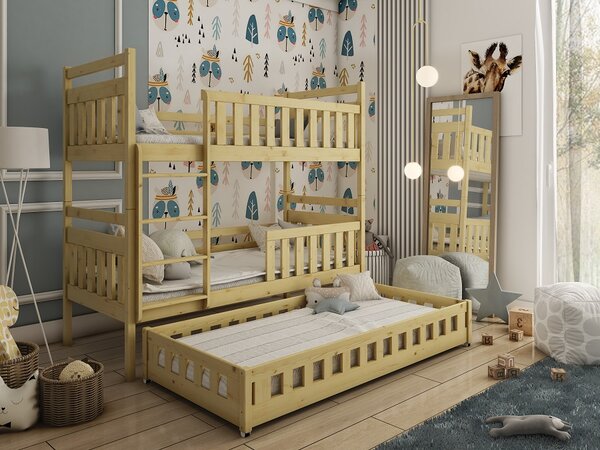 Patrová postel Olivia - přírodní Velikost spací plochy: 160x80