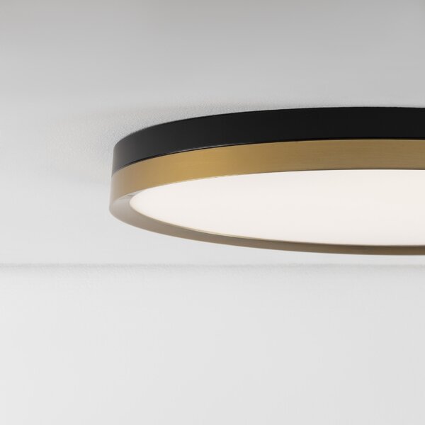 Černo-zlaté kovové stropní LED světlo Nova Luce Cantria 50 cm