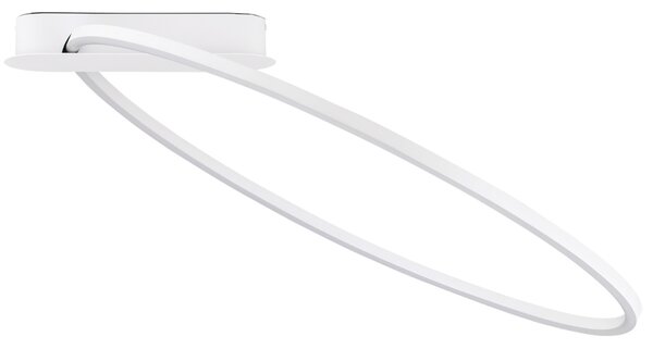 Bílé kovové stropní LED světlo Nova Luce Kiklos 64 cm