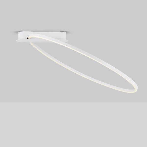 Bílé kovové stropní LED světlo Nova Luce Kiklos 64 cm