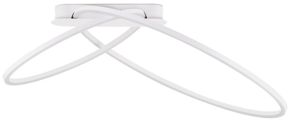 Bílé kovové stropní LED světlo Nova Luce Kiklos 72 cm