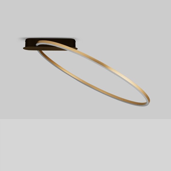 Zlaté kovové stropní LED světlo Nova Luce Kiklos 64 cm
