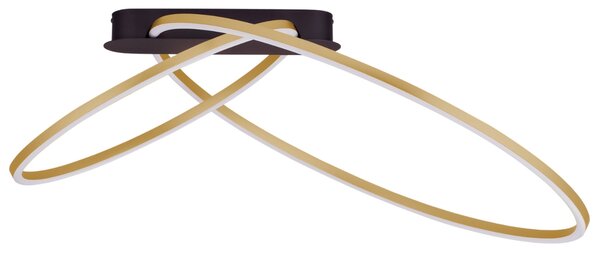 Zlaté kovové stropní LED světlo Nova Luce Kiklos 72 cm