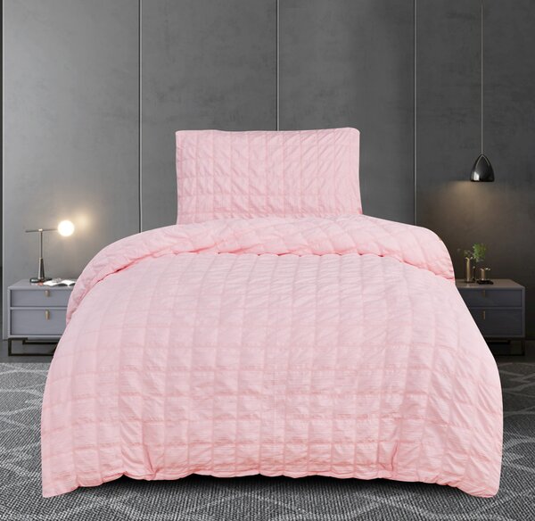 Krepové povlečení polycotton Neapol růžové 200x140cm+90x70cm TiaHome