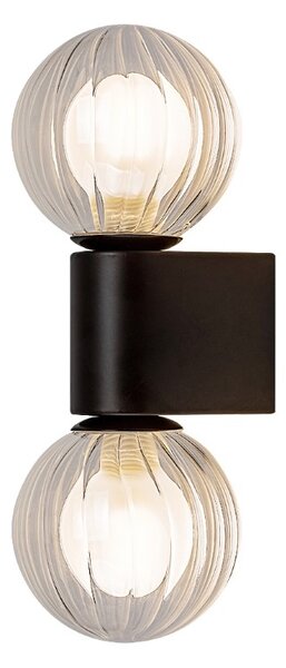 RABALUX 75022 Colzar nástěnné svítidlo nad zrcadlo D100mm 2xG9 IP44 matná černá