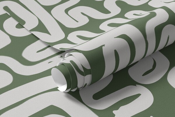 Fototapety Zelené navíjecí čáry, Fototapety abstraktní, w01686v3 : uwalls.cz