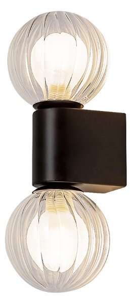 RABALUX 75022 Colzar nástěnné svítidlo nad zrcadlo D100mm 2xG9 IP44 matná černá