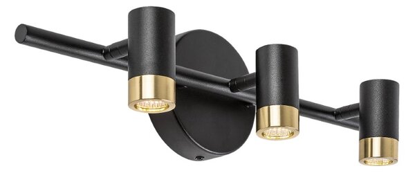 RABALUX 75042 Kadir nástěnné svítidlo nad zrcadlo LED 9W/820lm 4000K černá, zlatá