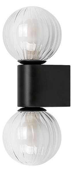 RABALUX 75022 Colzar nástěnné svítidlo nad zrcadlo D100mm 2xG9 IP44 matná černá