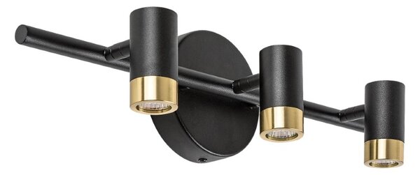 RABALUX 75042 Kadir nástěnné svítidlo nad zrcadlo LED 9W/820lm 4000K černá, zlatá