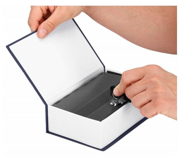 Trezor kniha SPRINGOS SAFEBOOK L modrý