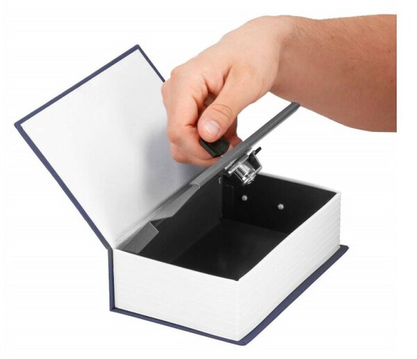 Trezor kniha SPRINGOS SAFEBOOK L modrý