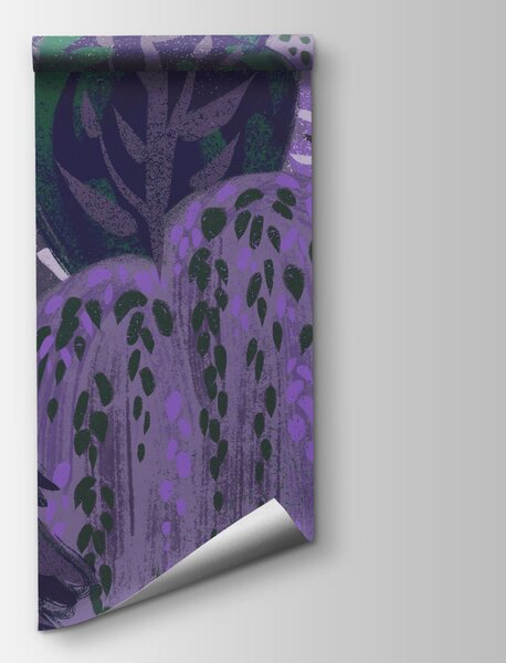 Fototapeta Fialové a zelené stromy, Přírodní fototapety, Populární fototapety - Tapeko.co.cz