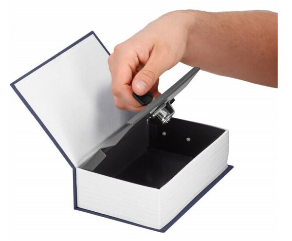 Trezor kniha SPRINGOS SAFEBOOK L modrý