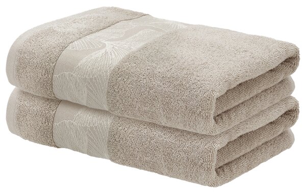 Livarno® Froté ručník, 50 x 100 cm, 500 g/m2, 2 kusy (krémová) (100407415002)