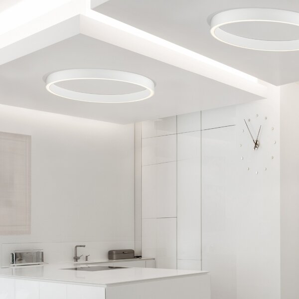 Bílé kovové stropní LED světlo Nova Luce Sting 100 cm