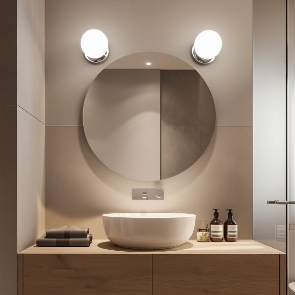 Brilagi - LED Koupel. nást. svítidlo BALL LED/6W/230V 3000/4000/6500K IP44 chrom